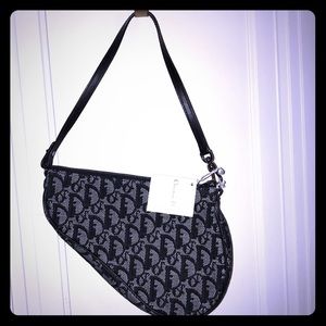 Christian Dior Logo Saddle Jean bag